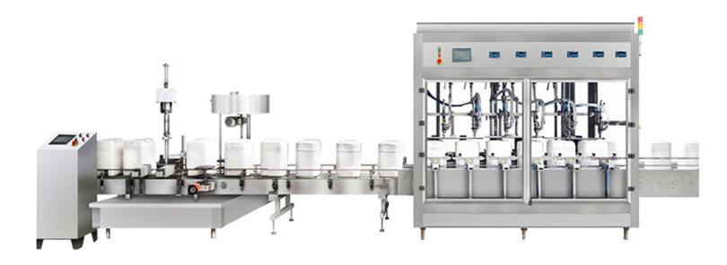 設(shè)備名稱:潤(rùn)滑油灌裝封口旋蓋生產(chǎn)線