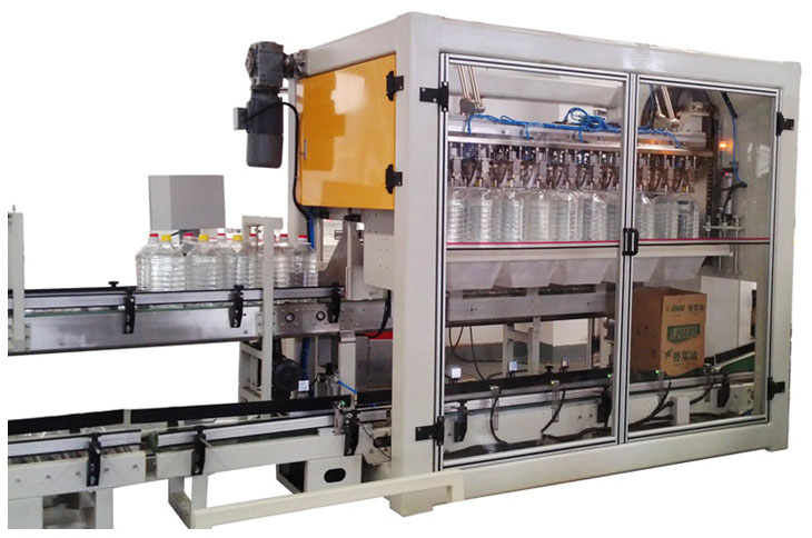 1升自動(dòng)潤(rùn)滑油開裝封箱包裝機(jī)